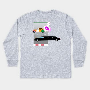 two cars Kids Long Sleeve T-Shirt